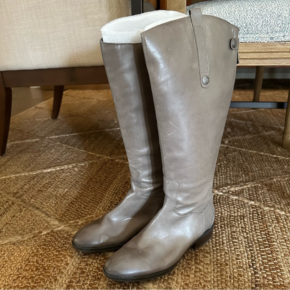 Sam Edelman 2 Penny Wide / Athletic Calf Gray Boots Size 9